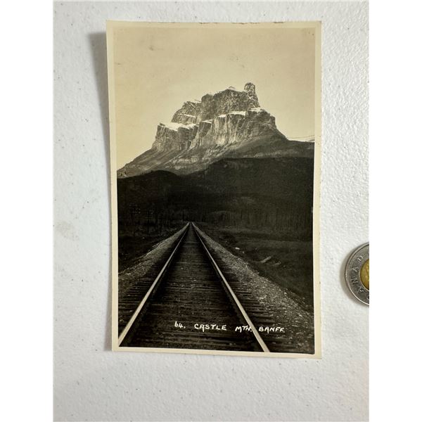 Real Photo Postcard   Castle Mountain, Banff