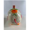 Image 5 : Vintage Hand-Painted Mexican Piggy Bank with Coins inside