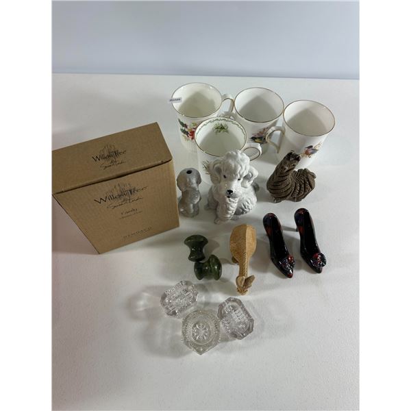 Mixed Lot of Decorative Collectibles and Mugs
