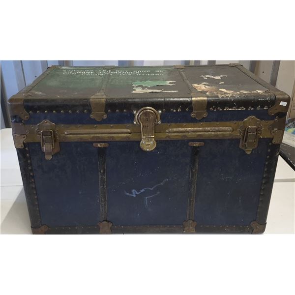 Vintage Military Trunk – CFB Calgary Marked, 1970s