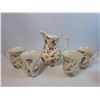 Image 1 : Brown Floral Pitcher and Cup Set