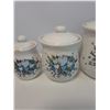 Image 6 : Blue Heart Pattern Kitchen Canister Set