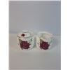 Image 10 : Floral Teapot Set with Vintage Glassware