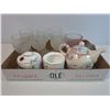 Image 9 : Floral Teapot Set with Vintage Glassware
