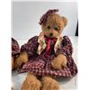 Image 2 : Set of Three Plaid Dressed Teddy Bears