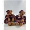 Image 6 : Set of Three Plaid Dressed Teddy Bears