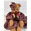 Image 7 : Set of Three Plaid Dressed Teddy Bears