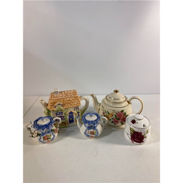 Collection of Decorative Teapots & Sugar Jar