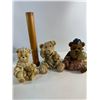 Image 1 : Teddy Bear Figurines & Wooden Rolling Pin