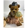 Image 3 : Teddy Bear Figurines & Wooden Rolling Pin
