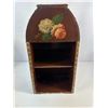 Image 1 : Hand-Painted Wooden Floral Shelf