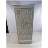 Image 1 : Shabby Chic Painted Wall Cabinet with Ornate Detailing