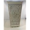 Image 2 : Shabby Chic Painted Wall Cabinet with Ornate Detailing