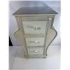 Image 3 : Distressed Cream Three-Drawer Accent Cabinet