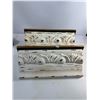 Image 2 : Distressed White & Wood Wall Shelf