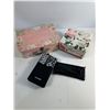 Floral Storage Boxes and Wallet Set