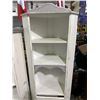 Image 7 : Pair of Distressed White Corner Cabinets