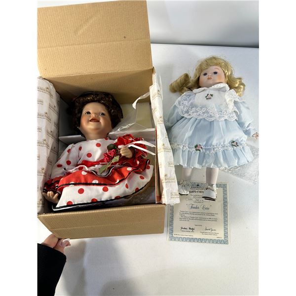 Ashton-Drake Dolls  Red Polka Dress and 'Tender Care'