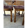 Image 13 : Vintage Oak Dining Table with 8 Chairs