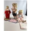 Image 1 : Edwin M. Knowles & Ashton-Drake Porcelain Dolls (Set of 3) with COAs