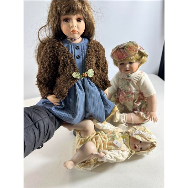 Mixed Artist Porcelain Dolls (Set of 3)