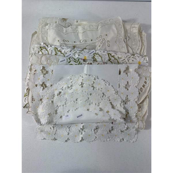 Embroidered and Cutwork Linens Assortment