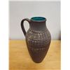 Image 2 : Textured Ceramic Pitcher w/ Handle Made in W. Germany Marked 1514-50 (handle cracked) 8" Dia, 19"H