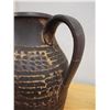 Image 5 : Textured Ceramic Pitcher w/ Handle Made in W. Germany Marked 1514-50 (handle cracked) 8" Dia, 19"H