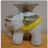 Image 1 : Ceramic Elephant Plant Stand w/ Maker's Tag 16" x 14"H