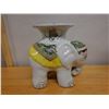 Image 5 : Ceramic Elephant Plant Stand w/ Maker's Tag 16" x 14"H