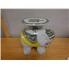 Image 6 : Ceramic Elephant Plant Stand w/ Maker's Tag 16" x 14"H