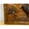 Image 3 : Carved Wooden Deer Wall Hanging 16" x 12"