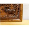 Image 4 : Carved Wooden Deer Wall Hanging 16" x 12"