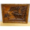 Image 6 : Carved Wooden Deer Wall Hanging 16" x 12"