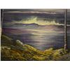 Image 11 : Ocean Landscape Scene Signed by Artist Kan (?), Unframed 24" x 30"
