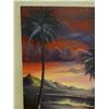 Image 2 : Ocean Landscape Scene Signed by Artist Kan (?), Unframed 24" x 30"