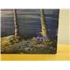 Image 4 : Ocean Landscape Scene Signed by Artist Kan (?), Unframed 24" x 30"