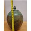 Image 9 : Textured Ceramic Jar w/ Lid & Maker's Mark Matty (?) 8.5" Dia, 14"H