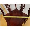Image 14 : Carved Wooden Chinese Corner Chair 21" x 20" x 33"H