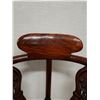 Image 5 : Carved Wooden Chinese Corner Chair 21" x 20" x 33"H (cracked)