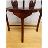 Image 6 : Carved Wooden Chinese Corner Chair 21" x 20" x 33"H (cracked)