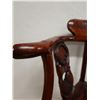Image 7 : Carved Wooden Chinese Corner Chair 21" x 20" x 33"H (cracked)
