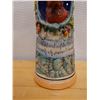 Image 3 : Large German Beer Stein w/ Lid, Maker's Mark & Deer Motif 5.5" Dia x 16.5"H