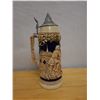 Image 3 : Gerz Large German Beer Stein w/ Lid & Maker's Mark 5" Dia x 13"H
