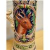 Image 5 : Gerz German Beer Stein w/  Maker's Mark & Deer Motif 4.5" Dia x 11"H