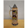 Image 4 : Gerz German Beer Stein Music Box w/ Lid & Maker's Mark 4.5" Dia x 12"H