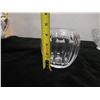 Image 14 : Qty 4 Glass Items: 2 Candle Holders, 2 Bowls (1 w/ Pinwheel Design), Misc Sizes