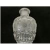 Image 6 : Belmont Crystal Footed Vase w/ Floral Design 2.5" Dia, 6"H