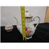 Image 10 : Schumann Arzberg Bavaria Tea Pot w/ Lid & Dresden Flowers Sugar Bowl, Misc Sizes