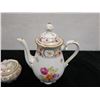Image 2 : Schumann Arzberg Bavaria Tea Pot w/ Lid & Dresden Flowers Sugar Bowl, Misc Sizes